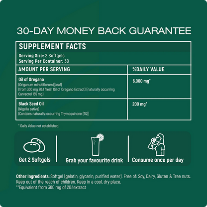 Resilia® Softgels with Black Seed Oil 6000mg